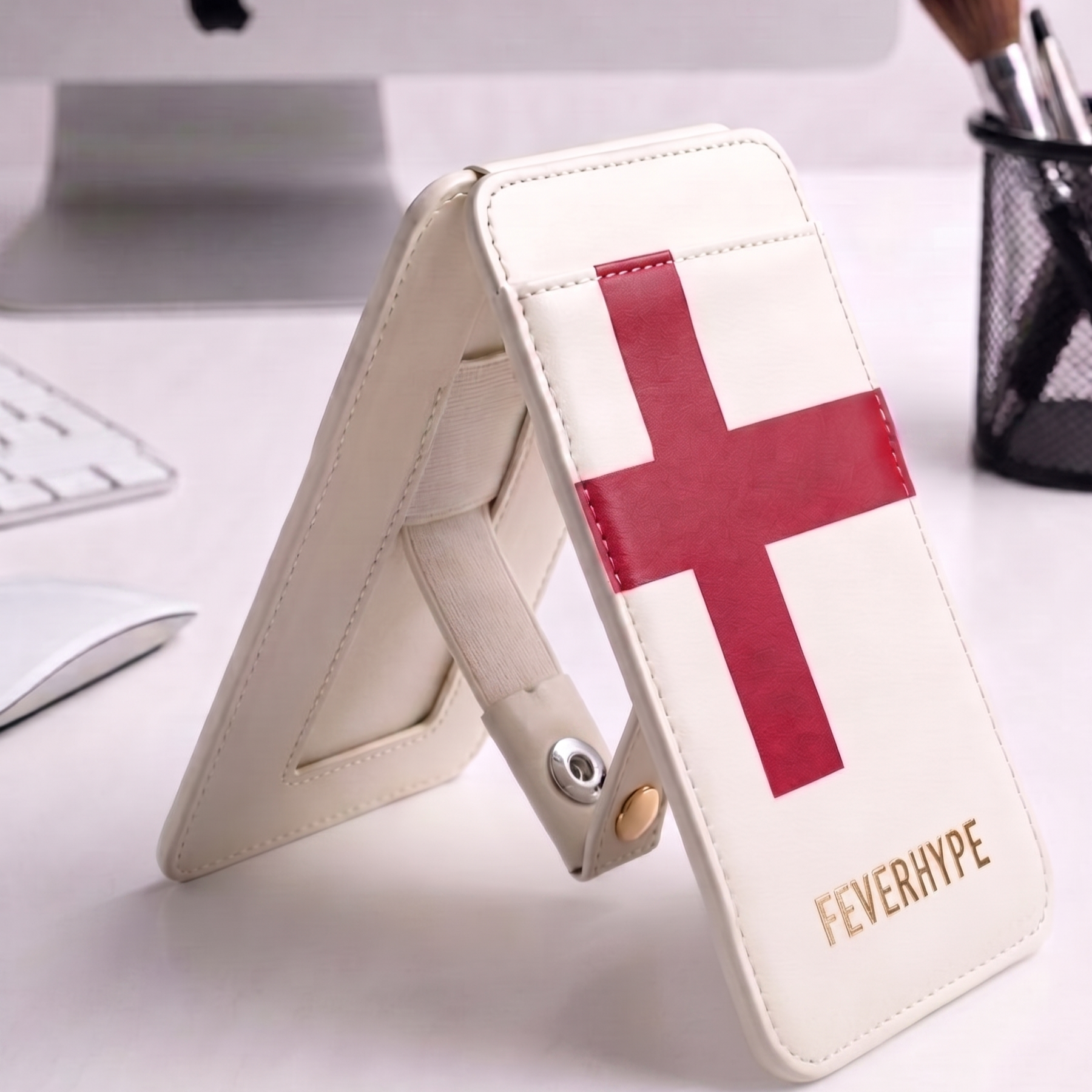 🏴󠁧󠁢󠁥󠁮󠁧󠁿 The "Three Lions" Heritage Drop Stand — Limited Leather MagSafe Wallet - Pre-order stage